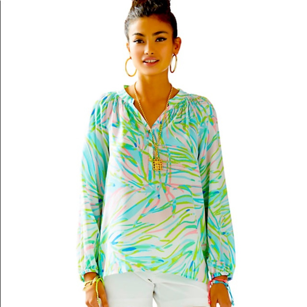 NWT Lilly Pulitzer Elsa top in Salute